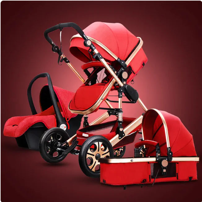 High-View Foldable Stroller – Sit & Recline Comfort