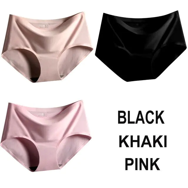 Panties Satin Silk Female Underwear