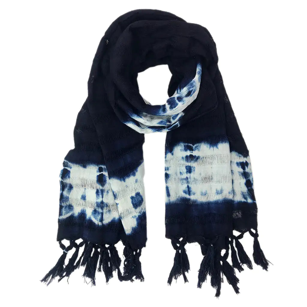 Indigo Stripe Scarf