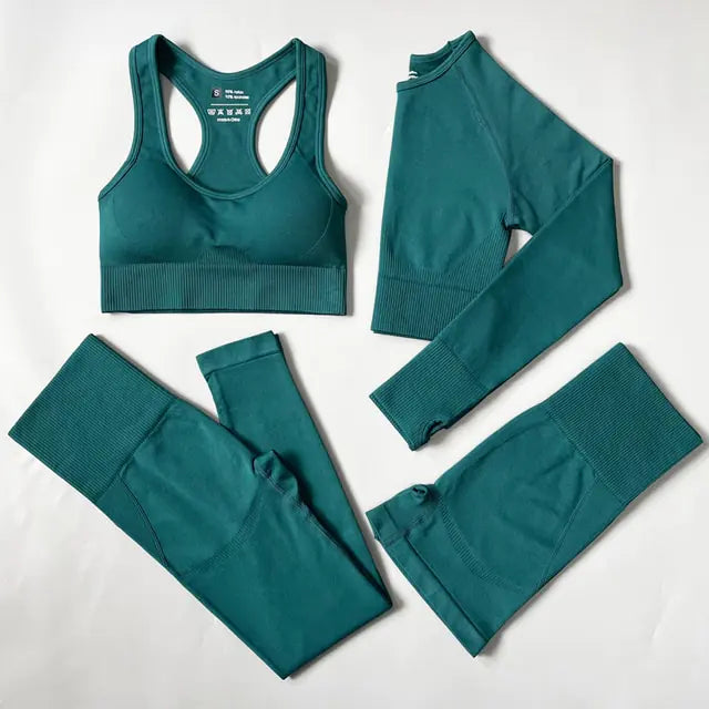 2/3/4PCS Seamless Women Yoga Set Workout