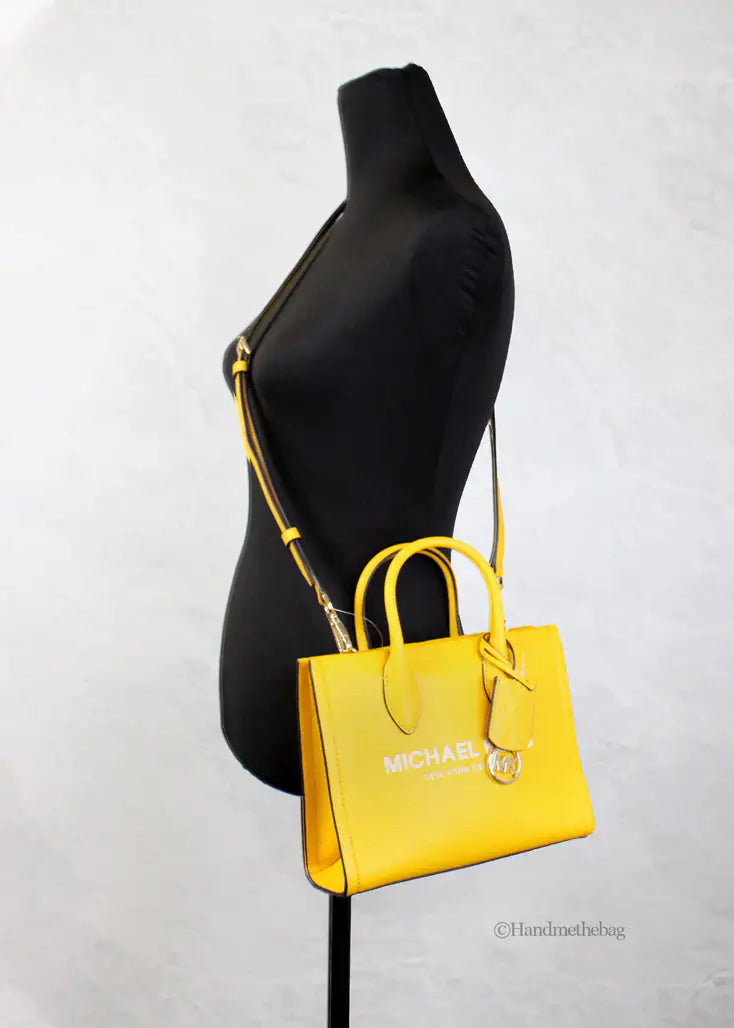 Michael Kors Mirella Small Jasmine Yellow TZ Shopper Tote