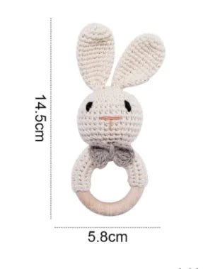 Hand Woven Cartoon Baby Rattle