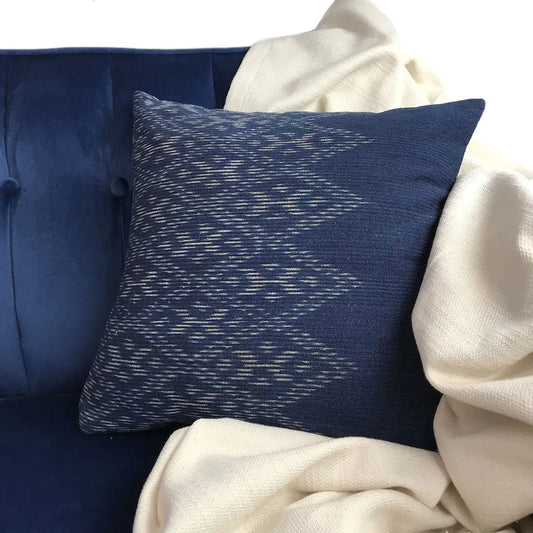 Indigo Diamond Pillow Cover