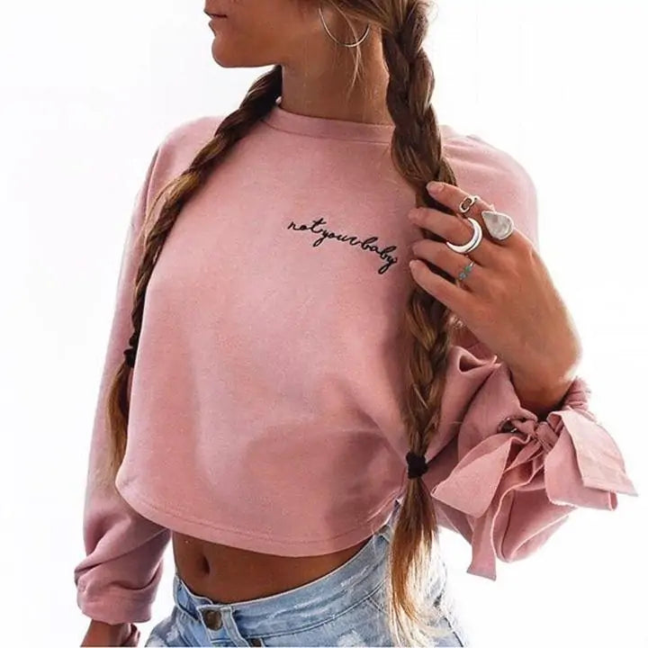 Fem Cropped Top Pullover