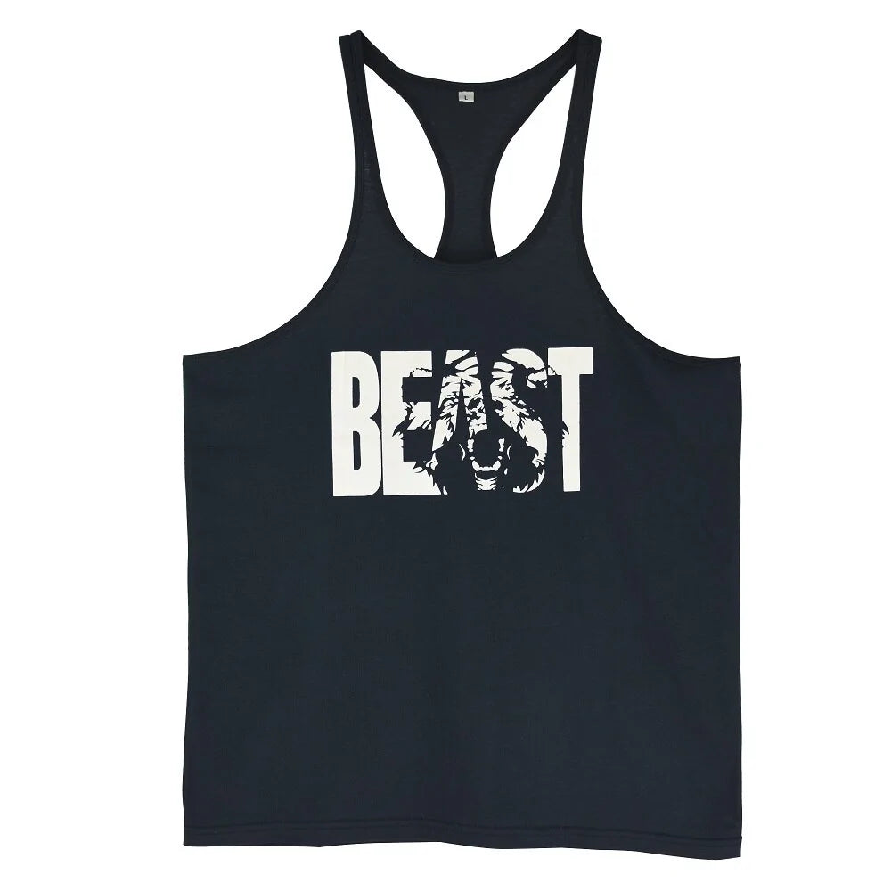 Men's Gym Workout Printed Tank Tops