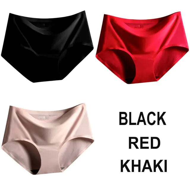 Panties Satin Silk Female Underwear