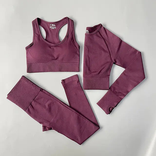 2/3/4PCS Seamless Women Yoga Set Workout