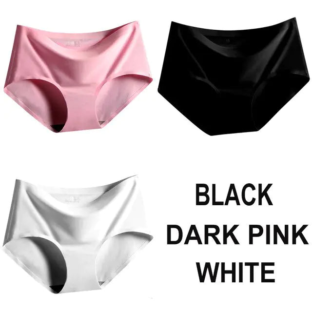 Panties Satin Silk Female Underwear