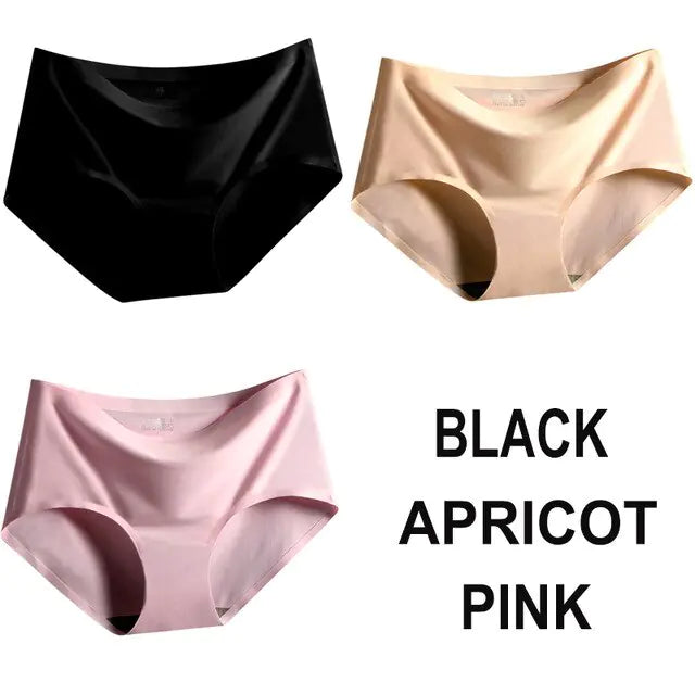 Panties Satin Silk Female Underwear