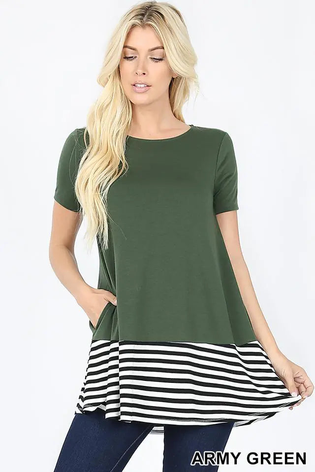 Stripe Block Top