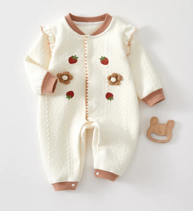 Girl's Cozy Newborn Jumpsuit