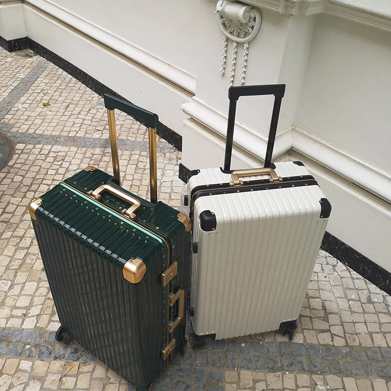 Aluminum Zipperless Luggage