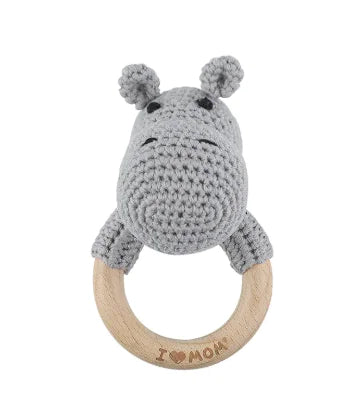 Hand Woven Cartoon Baby Rattle