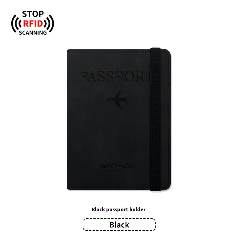 PU Leather Passport Holder & Luggage Tag Set