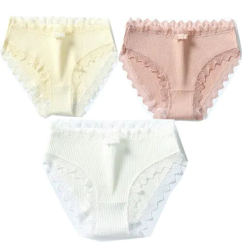 Panties Female Lace Edge Breathable