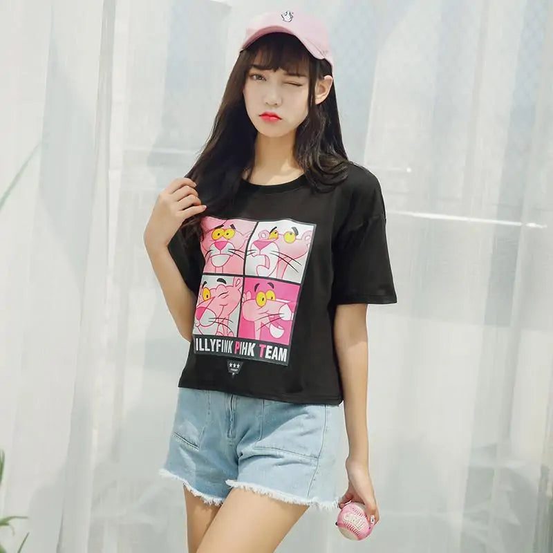 Pink Panther Crop Top