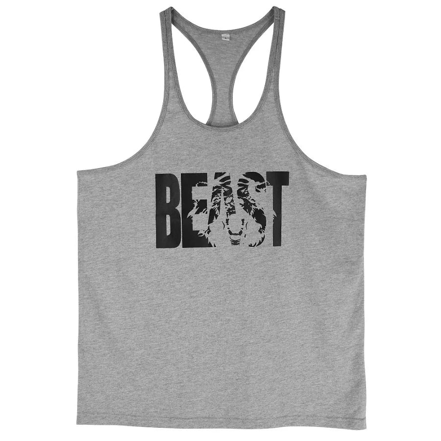 Men's Gym Workout Printed Tank Tops