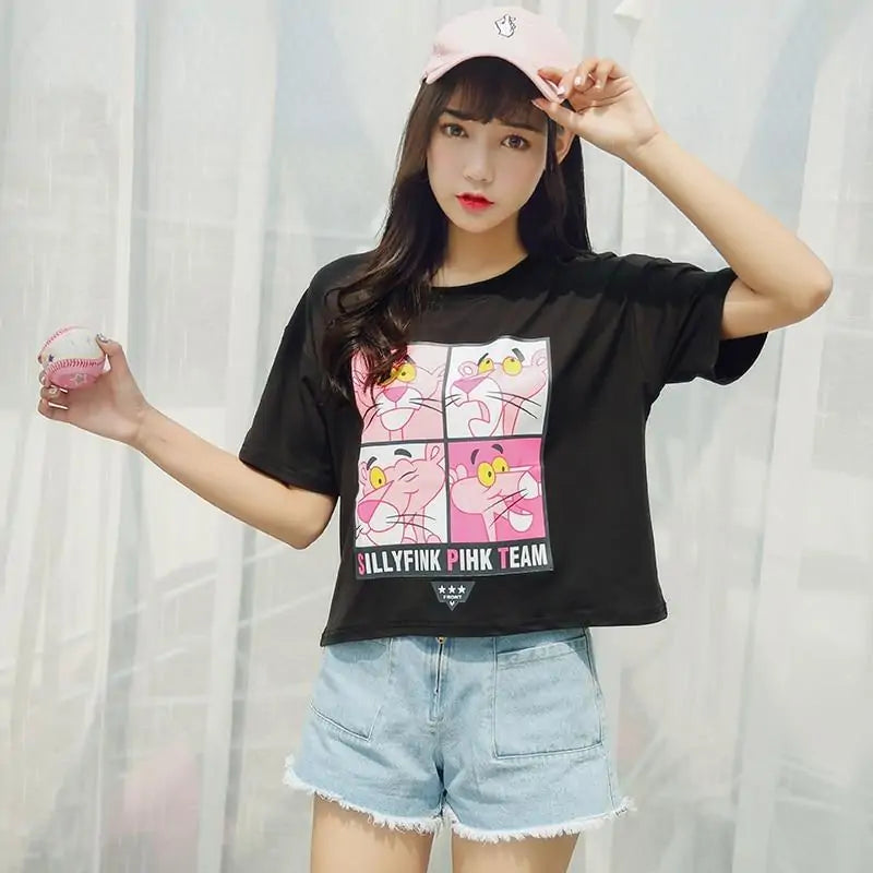 Pink Panther Crop Top