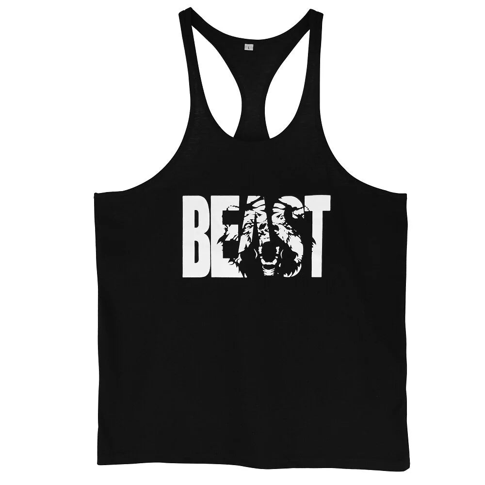 Men's Gym Workout Printed Tank Tops