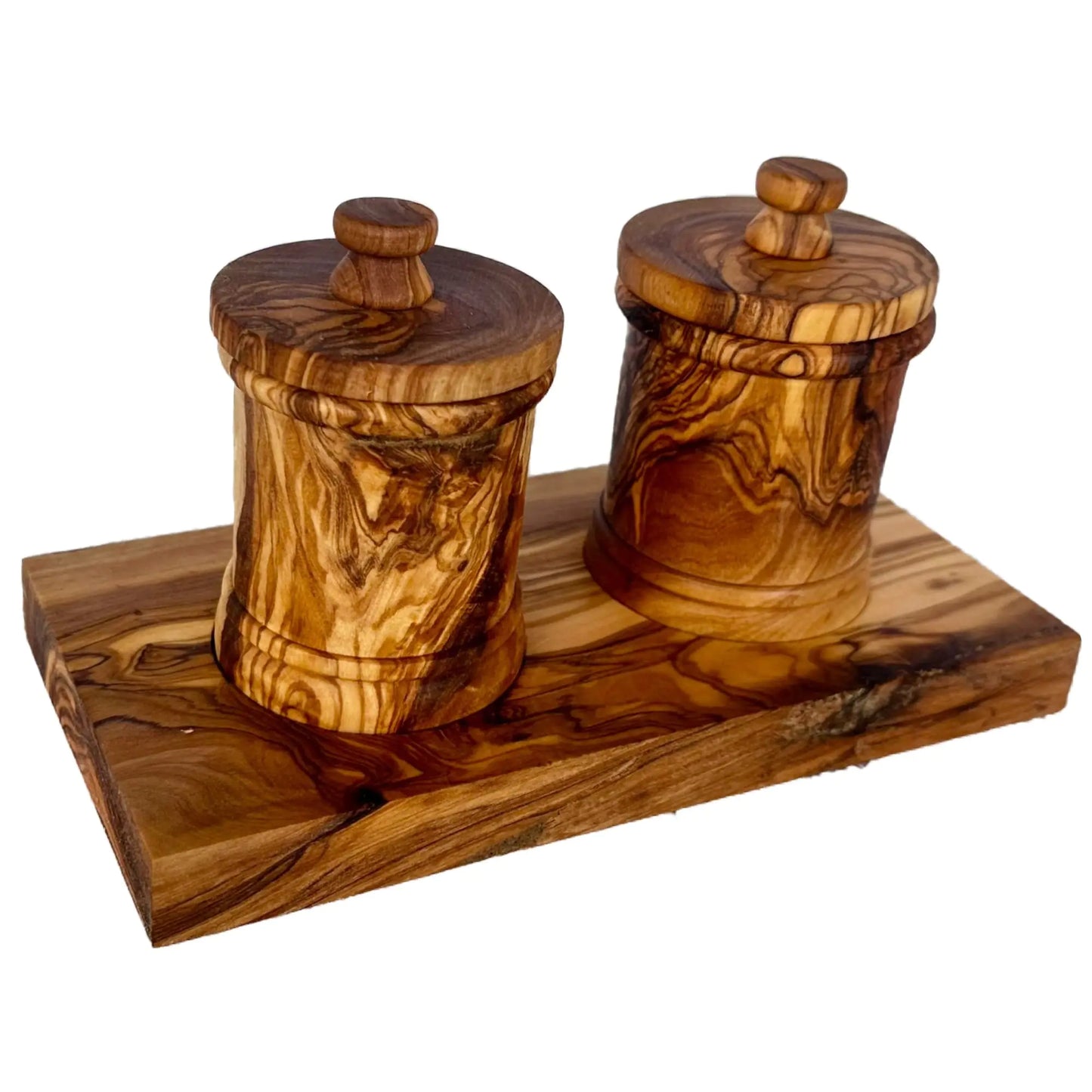 Olive Wood Canister Set