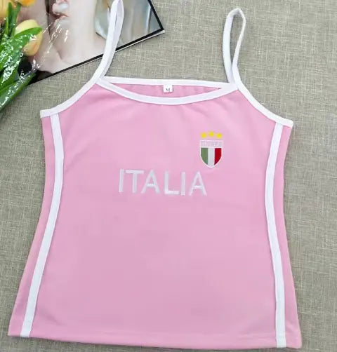 Italia Pink Tank Top