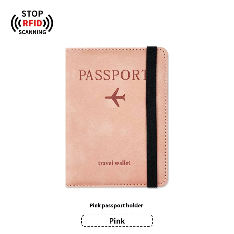 PU Leather Passport Holder & Luggage Tag Set