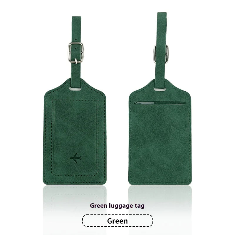 PU Leather Passport Holder & Luggage Tag Set