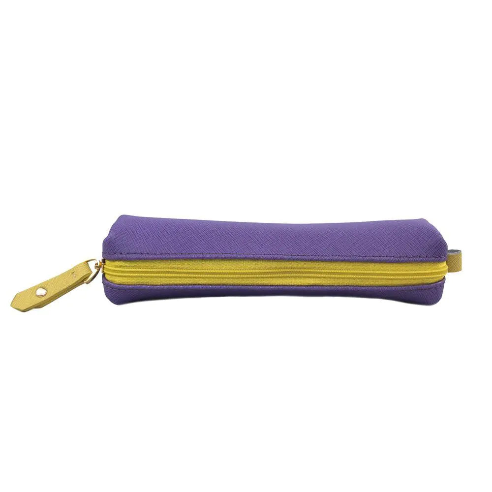 Comfy Leather Pouch -Plum