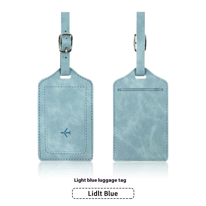 PU Leather Passport Holder & Luggage Tag Set