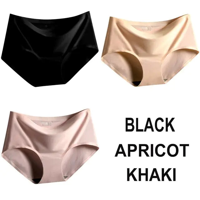 Panties Satin Silk Female Underwear