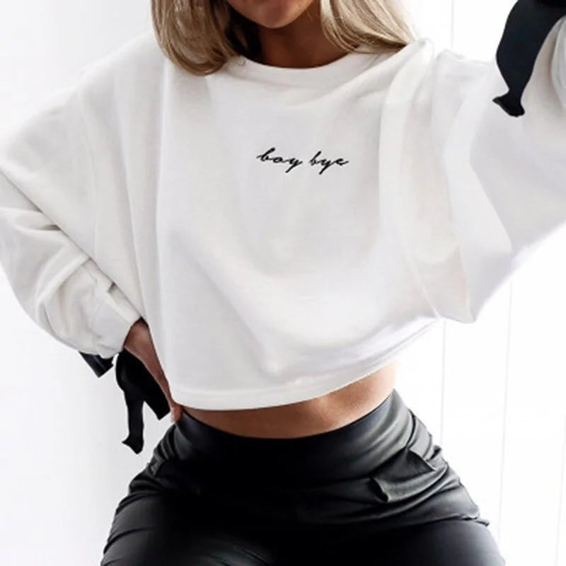 Fem Cropped Top Pullover