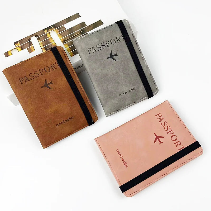 PU Leather Passport Holder & Luggage Tag Set