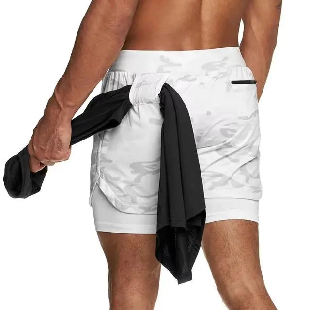 Gym Workout Shorts With Phone Pocket