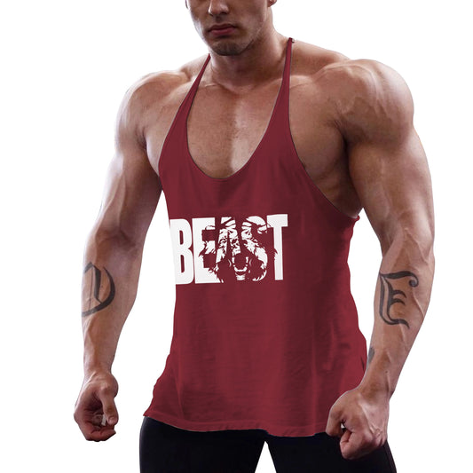 Men's Gym Workout Printed Tank Tops