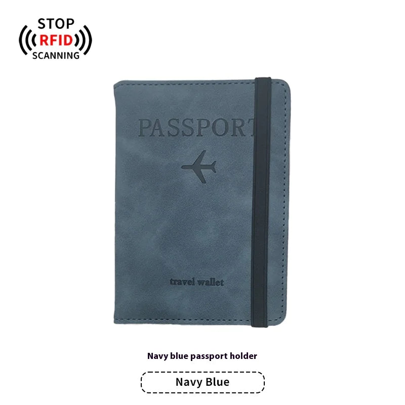 PU Leather Passport Holder & Luggage Tag Set