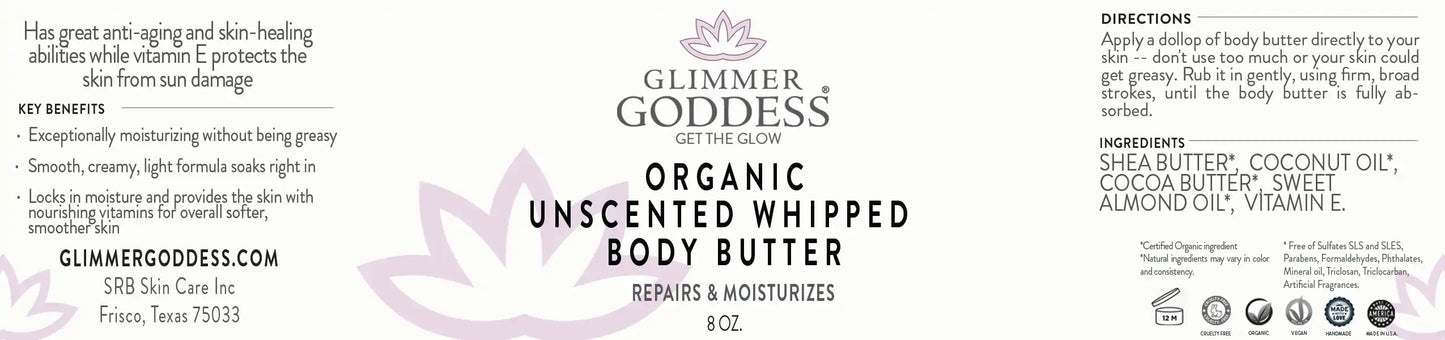 Organic Unscented Whipped Body Butter