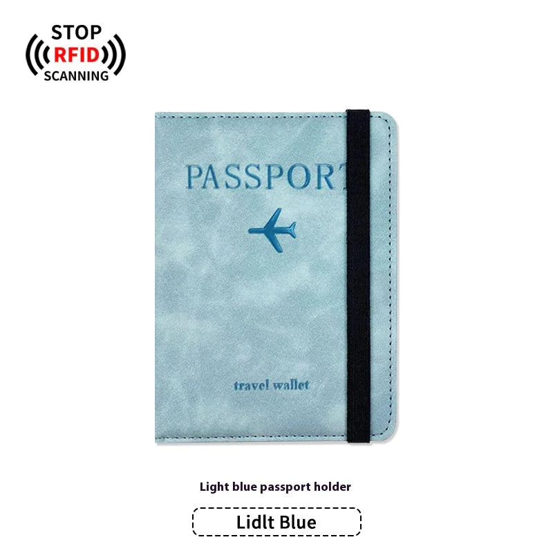 PU Leather Passport Holder & Luggage Tag Set