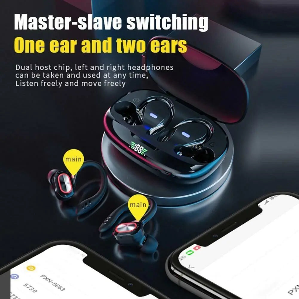 Bluetooth Headset 5.1 True Wireless Earphones Earbuds Headphones HiFi Sport TWS