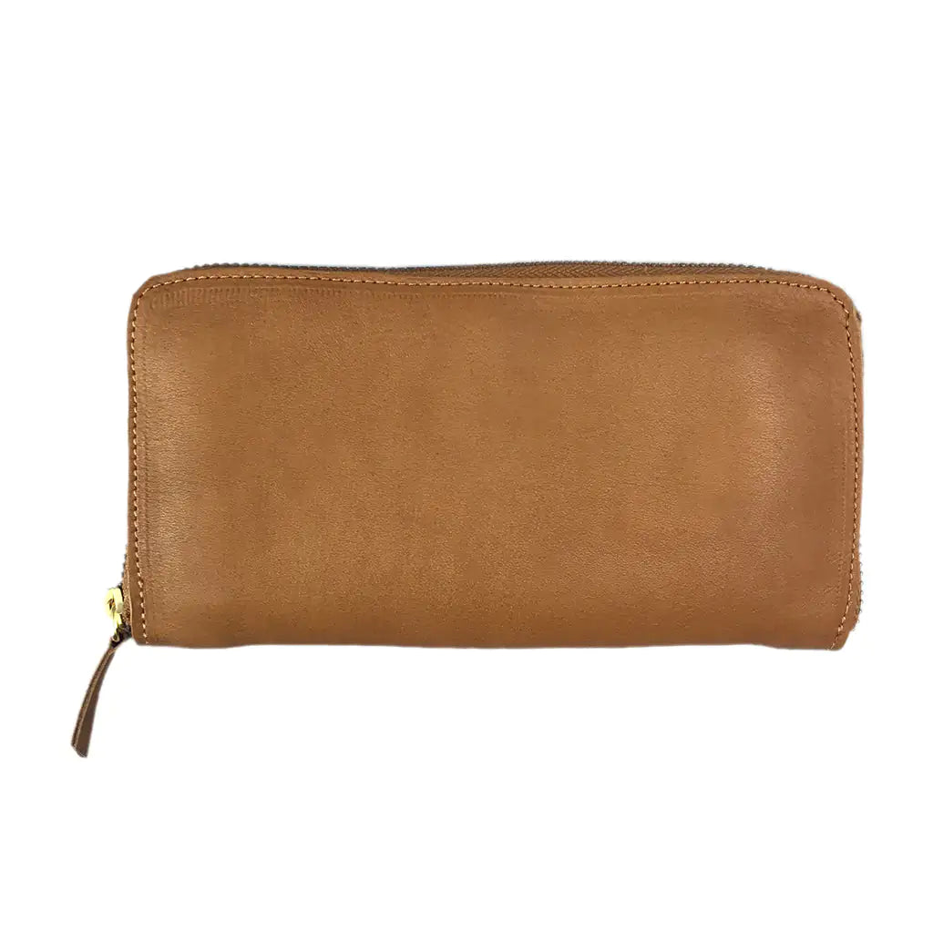 Nubuck Zipper Wallet