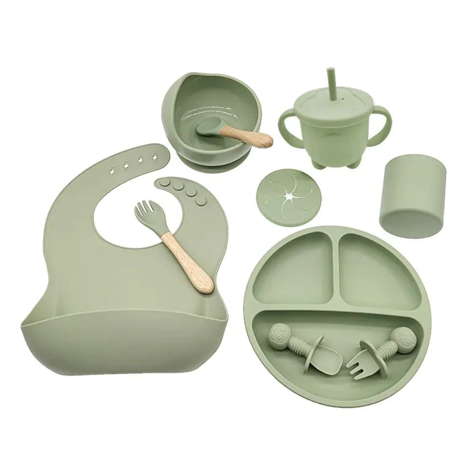 Baby Silicone Feeding Tableware Set