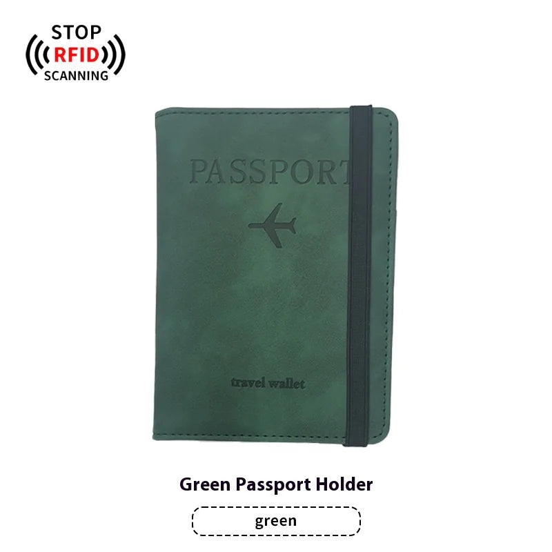 PU Leather Passport Holder & Luggage Tag Set