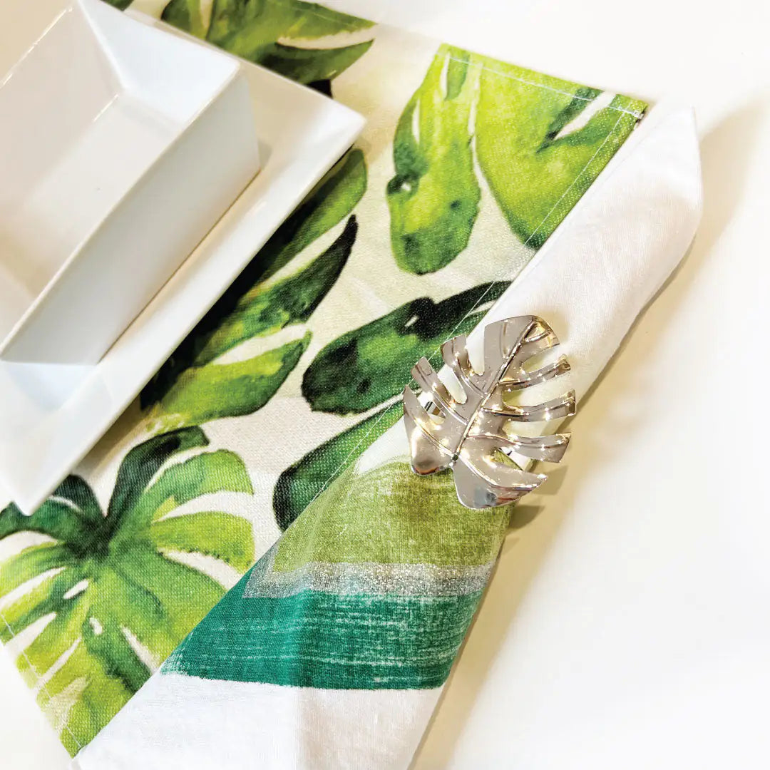 Leaf Napkin Ring Set of 6