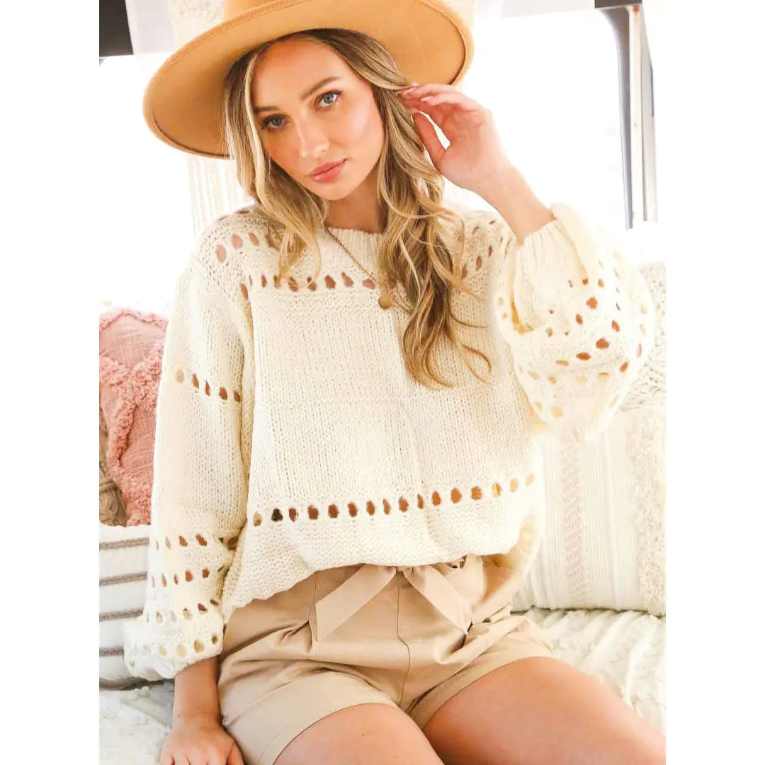 Open Knit Sweater