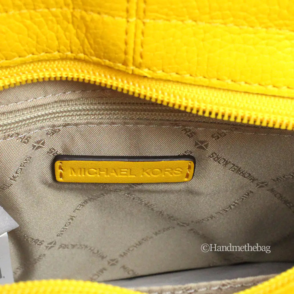 Michael Kors Mirella Small Jasmine Yellow TZ Shopper Tote