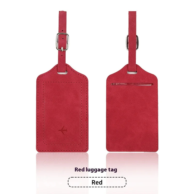 PU Leather Passport Holder & Luggage Tag Set