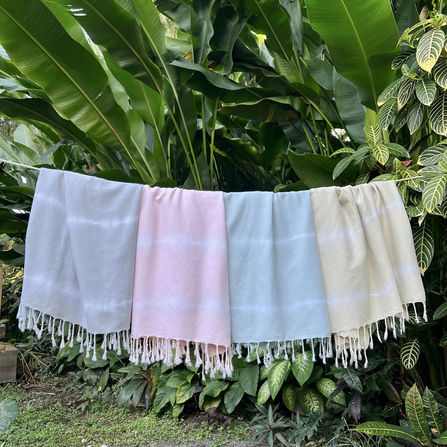 Blush Tie Dye Turkish Beach Towel