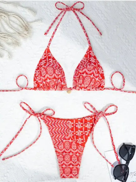 Bohemian Style Bikini Set