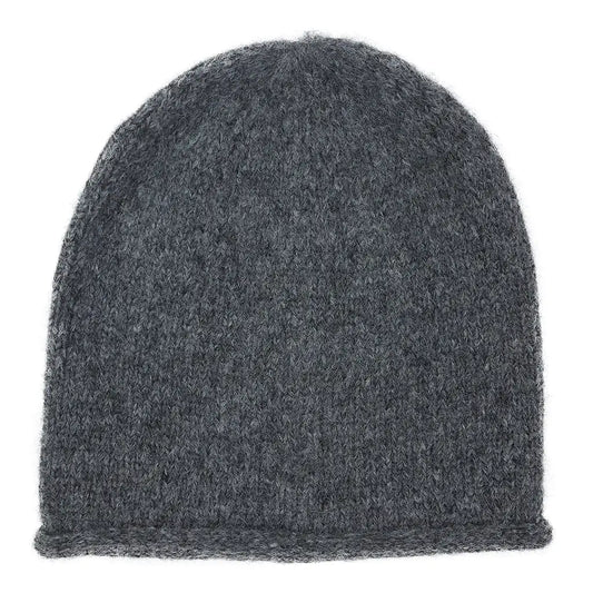 Charcoal Essential Knit Alpaca Beanie