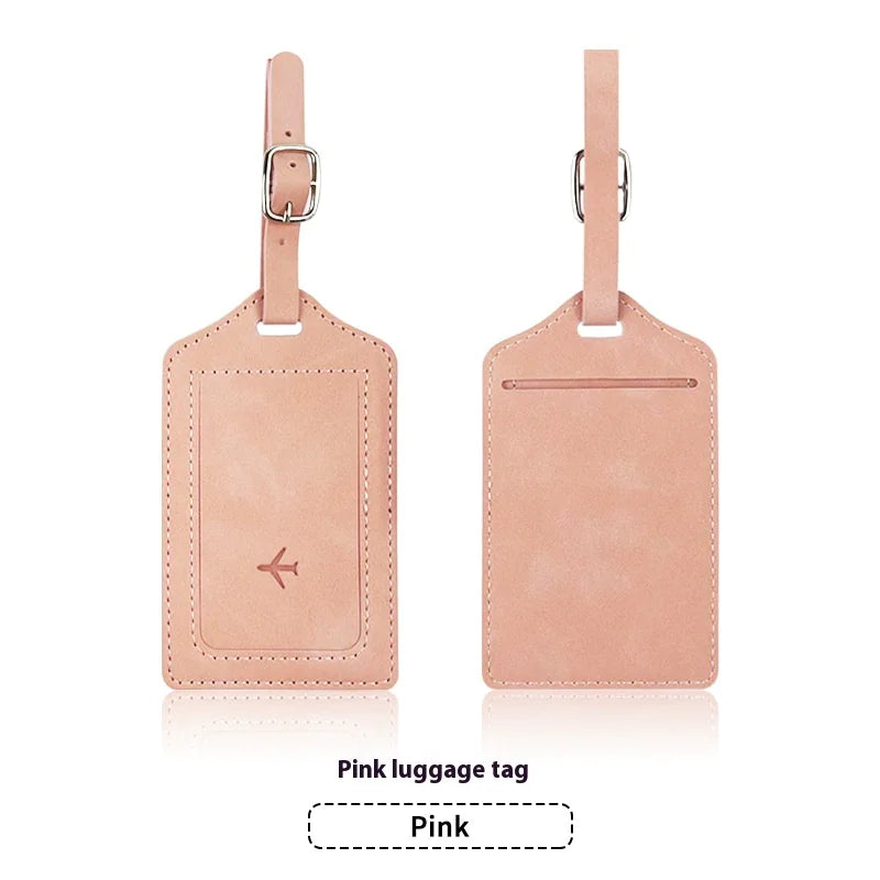 PU Leather Passport Holder & Luggage Tag Set