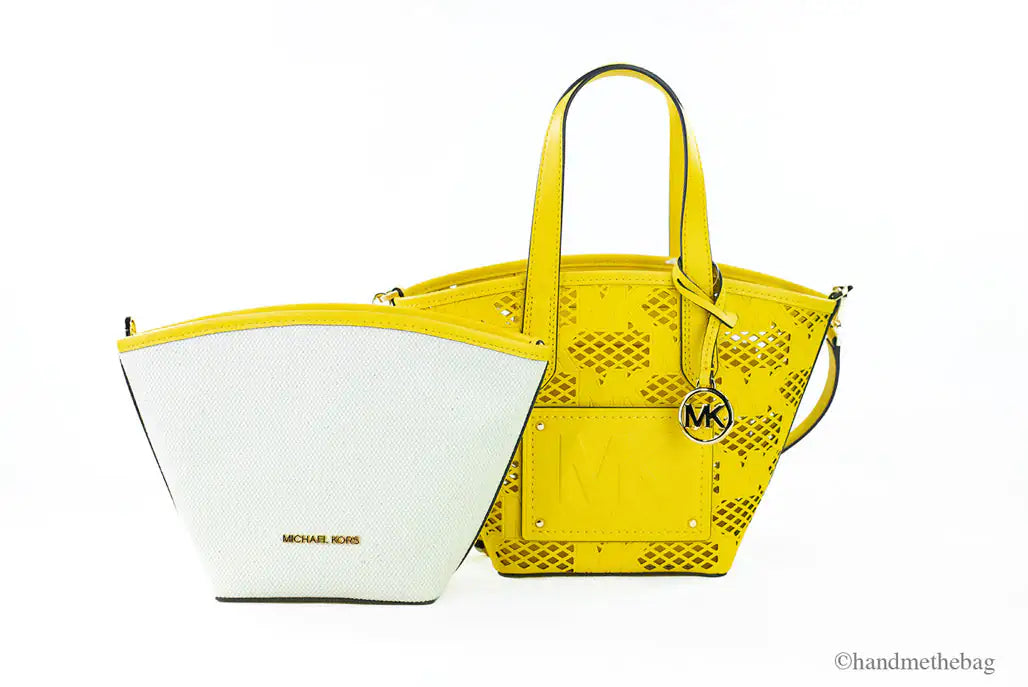 Michael Kors Kimber Small Daffodil Vegan 2-in-1 Zip Tote